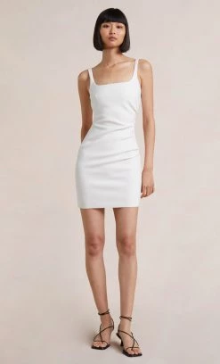 Bec&Bridge KARINA SQUARE NECK MINI DRESS - IVORY