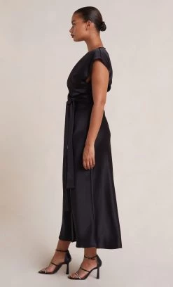 Bec&Bridge THE DREAMER WRAP DRESS - BLACK Dresses