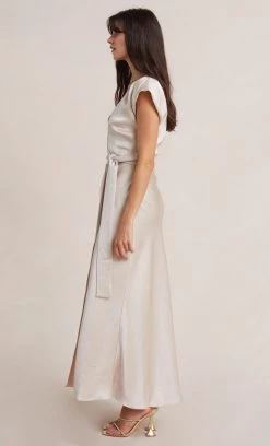 Bec&Bridge Dresses THE DREAMER WRAP DRESS - SAND