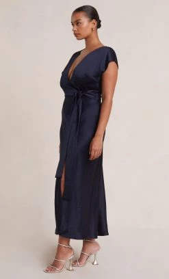 Bec&Bridge Dresses THE DREAMER WRAP DRESS - INK