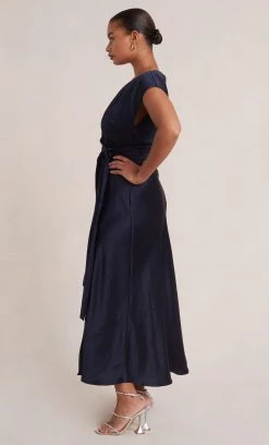Bec&Bridge Dresses THE DREAMER WRAP DRESS - INK