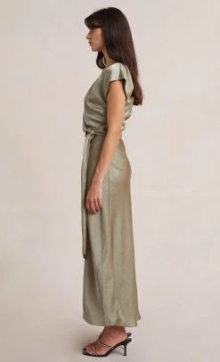 Bec&Bridge THE DREAMER WRAP DRESS - SAGE Dresses