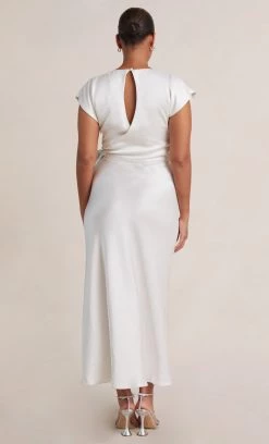Bec&Bridge THE DREAMER WRAP DRESS - IVORY Dresses