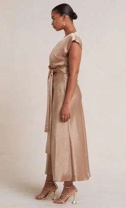 Bec&Bridge THE DREAMER WRAP DRESS - GOLDEN Dresses