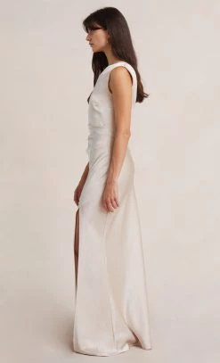 Bec&Bridge THE DREAMER ASYM DRESS - SAND Dresses