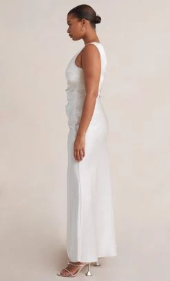 Bec&Bridge THE DREAMER ASYM DRESS - IVORY