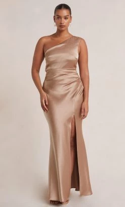 Bec&Bridge THE DREAMER ASYM DRESS - GOLDEN