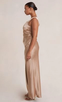 Bec&Bridge THE DREAMER ASYM DRESS - GOLDEN