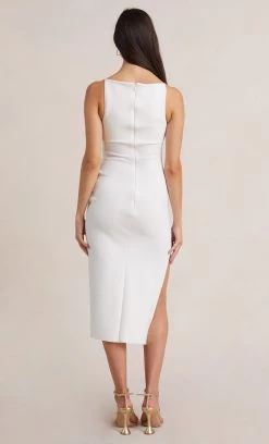 Bec&Bridge Dresses BE MINE TUCK DRESS - IVORY