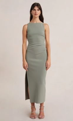 Bec&Bridge Dresses BE MINE TUCK DRESS - SAGE