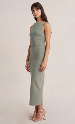 Bec&Bridge Dresses BE MINE TUCK DRESS - SAGE
