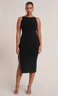 Bec&Bridge BE MINE TUCK DRESS - BLACK