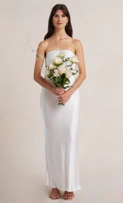 Bec&Bridge Dresses MOON DANCE STRAPLESS DRESS - IVORY