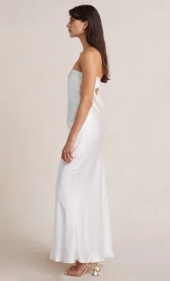 Bec&Bridge Dresses MOON DANCE STRAPLESS DRESS - IVORY