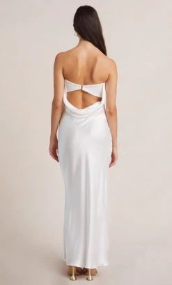 Bec&Bridge Dresses MOON DANCE STRAPLESS DRESS - IVORY