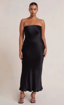 Bec&Bridge MOON DANCE STRAPLESS DRESS - BLACK NEW