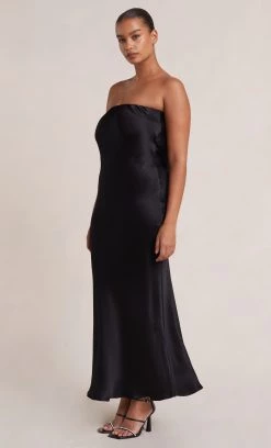 Bec&Bridge MOON DANCE STRAPLESS DRESS - BLACK NEW