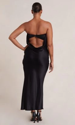 Bec&Bridge MOON DANCE STRAPLESS DRESS - BLACK NEW
