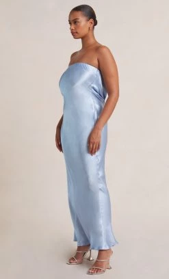 Bec&Bridge MOON DANCE STRAPLESS DRESS - SKY BLUE