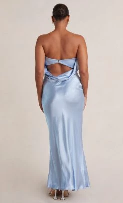 Bec&Bridge MOON DANCE STRAPLESS DRESS - SKY BLUE