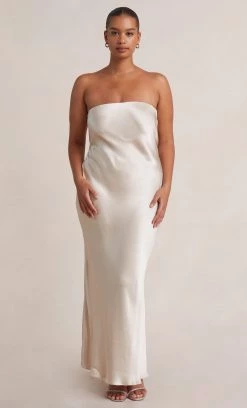 Bec&Bridge MOON DANCE STRAPLESS DRESS - SAND