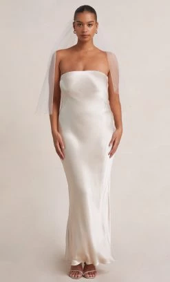 Bec&Bridge MOON DANCE STRAPLESS DRESS - SAND