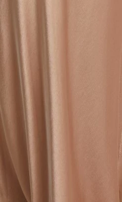 Bec&Bridge MOON DANCE LONG SLEEVE COWL DRESS - GOLDEN Dresses