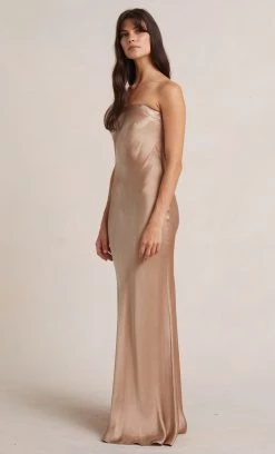 Bec&Bridge MOON DANCE STRAPLESS DRESS - GOLDEN NEW