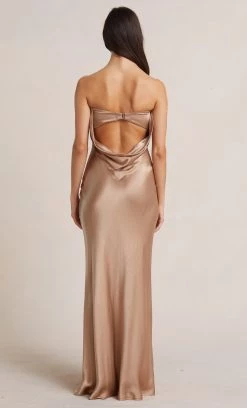 Bec&Bridge MOON DANCE STRAPLESS DRESS - GOLDEN NEW