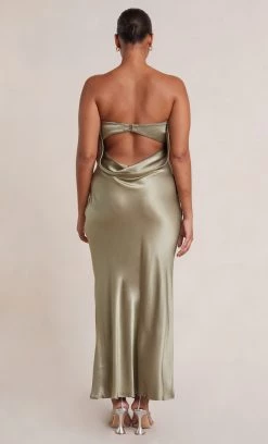 Bec&Bridge NEW MOON DANCE STRAPLESS DRESS - SAGE