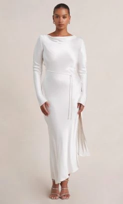 Bec&Bridge MOON DANCE LONG SLEEVE MAXI DRESS - IVORY Dresses