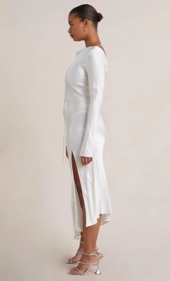 Bec&Bridge MOON DANCE LONG SLEEVE MAXI DRESS - IVORY Dresses