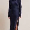 Bec&Bridge MOON DANCE LONG SLEEVE MAXI DRESS - INK Dresses
