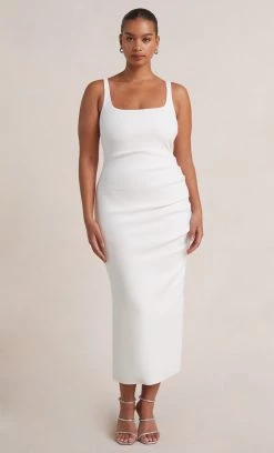 Bec&Bridge BE MINE SQUARE NECK DRESS - IVORY