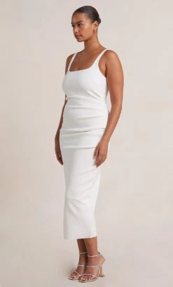 Bec&Bridge BE MINE SQUARE NECK DRESS - IVORY