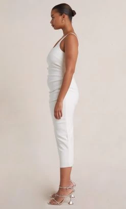 Bec&Bridge BE MINE SQUARE NECK DRESS - IVORY