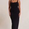 Bec&Bridge Dresses BE MINE SQUARE NECK DRESS - BLACK