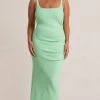 Bec&Bridge KARINA TUCK MIDI DRESS - MINT NEW
