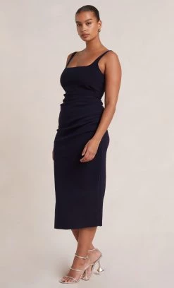 Bec&Bridge BE MINE SQUARE NECK DRESS - INK Dresses
