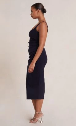 Bec&Bridge BE MINE SQUARE NECK DRESS - INK Dresses