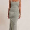 Bec&Bridge Dresses BE MINE SQUARE NECK DRESS - SAGE