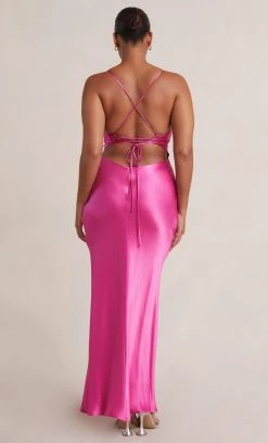 Bec&Bridge NEW LOREN MAXI DRESS - DEEP PINK