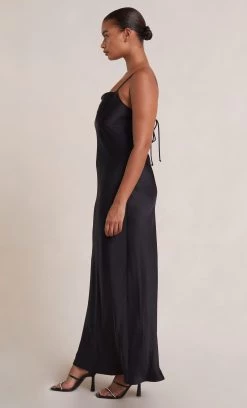 Bec&Bridge THE DREAMER TIE DRESS - BLACK