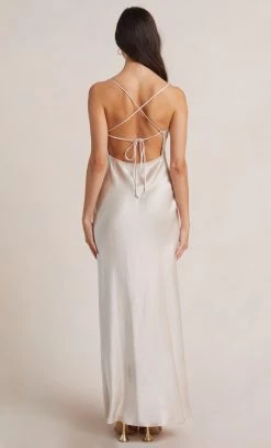 Bec&Bridge Dresses THE DREAMER TIE DRESS - SAND