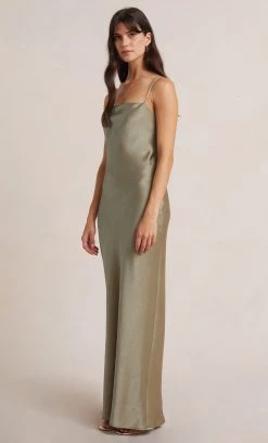 Bec&Bridge THE DREAMER TIE DRESS - SAGE Dresses