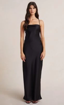 Bec&Bridge THE DREAMER TIE DRESS - BLACK