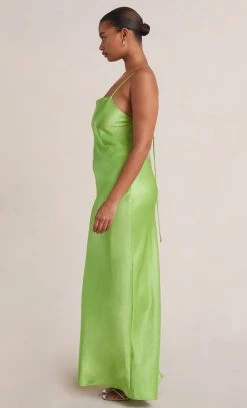 Bec&Bridge NEW THE DREAMER TIE DRESS - LIME