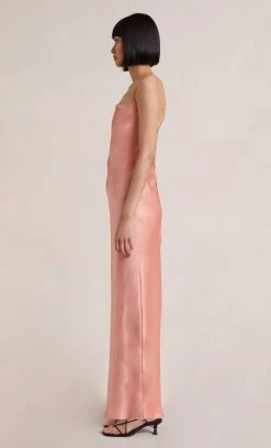 Bec&Bridge NEW THE DREAMER TIE DRESS - CORAL