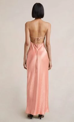 Bec&Bridge NEW THE DREAMER TIE DRESS - CORAL