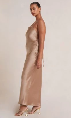 Bec&Bridge Dresses THE DREAMER TIE DRESS - GOLDEN